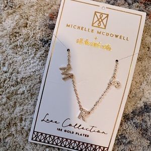 [Michelle McDowell] 18k Gold Plated MRS Necklace